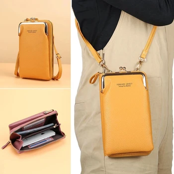 Модные маленькие сумки через плечо, женская мини-сумка-мессенджер из матовой кожи, клатч, женская сумка для телефона, кошелек, сумочка