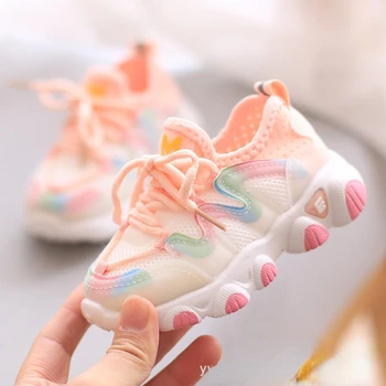 Детская обувь Универсальная обувь для девочек Весенняя Дышащая Повседневная Спортивная обувь Для мальчиков Обувь для крикета Для детей начальной школы кроссовки