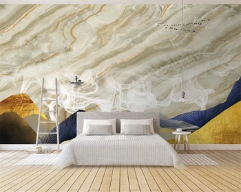 beibehang Индивидуальный современный мраморный узор абстрактная концепция живописи тушью фоновая фреска для гостиной обои papel de parede
