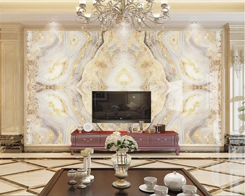 обои beibehang 3d виниловые стены 3d обои золотая мраморная роспись ТВ фоновая стена обои для всего дома украшение дома