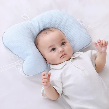 Прямоугольная противооткидывающаяся подушка для защиты головы новорожденных с мягкими трубками для детей от 0 до 3 лет