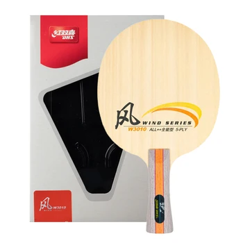 Оригинальная ракетка для настольного тенниса DHS W3010 Wind серии Blade из 5-слойного дерева с круговым управлением вращением, лопатка для биты для пинг-понга